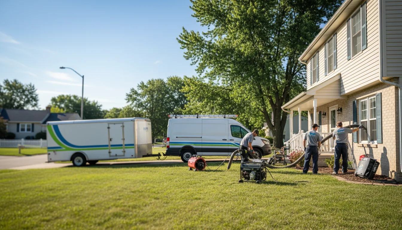 Flooded Basement Restoration And Cleanup With Repair in Austin, IN near me